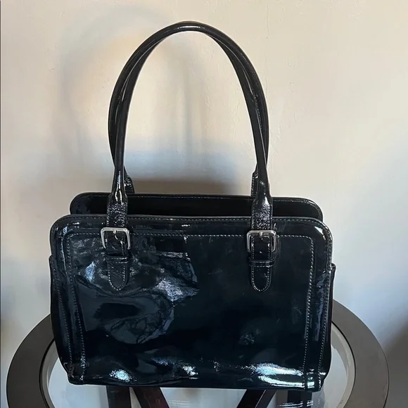 Kate SpadeGlossy Black Patent Leather Handbag - Picture 2 of 2